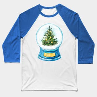 Snowball Blue Baseball T-Shirt